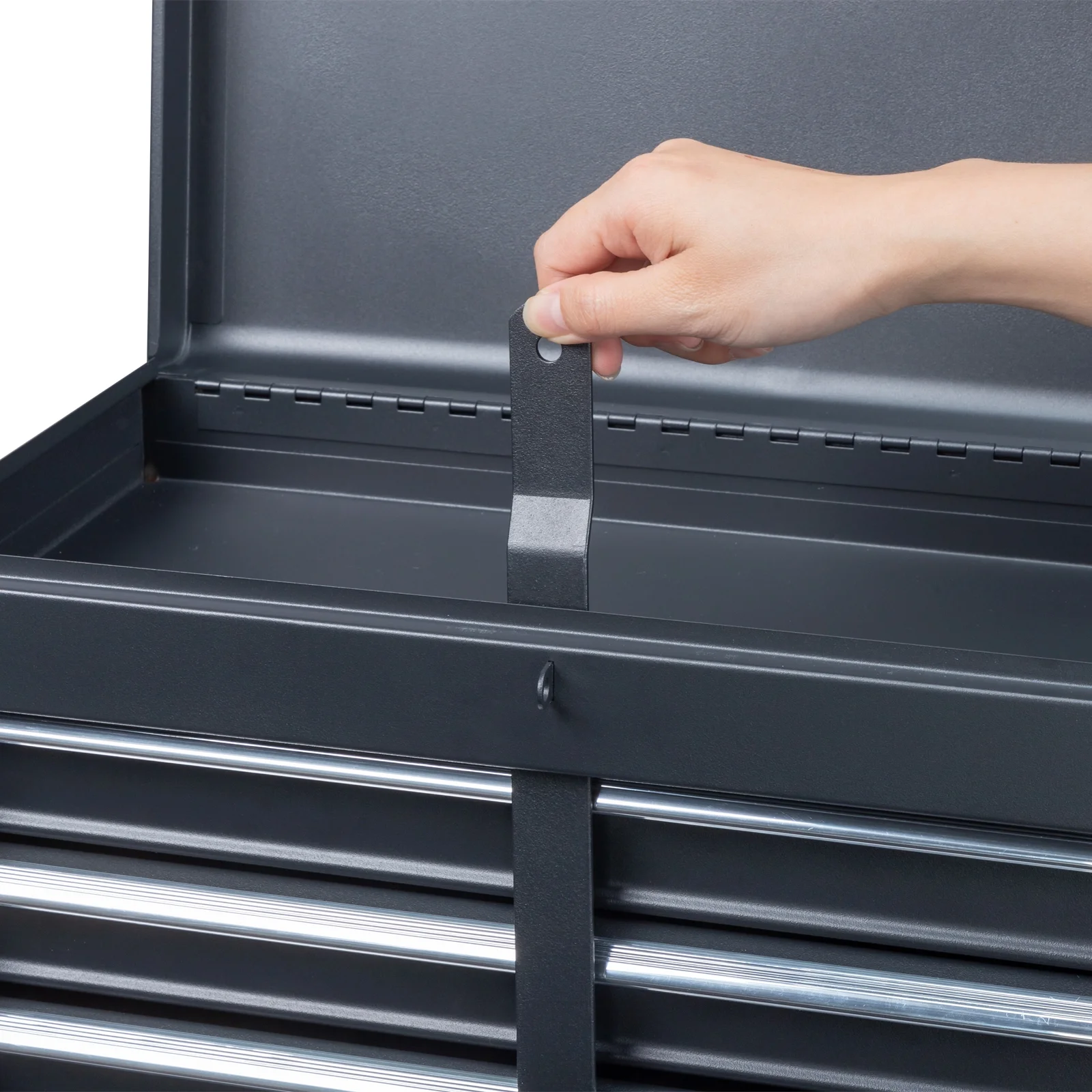 Ktaxon 4-Drawer 2-IN-1 Rolling Tool Chest Storage Cabinet, Mechanic Tool Organizer Box, 23.2" L x 11" W x 40.2" H, Black