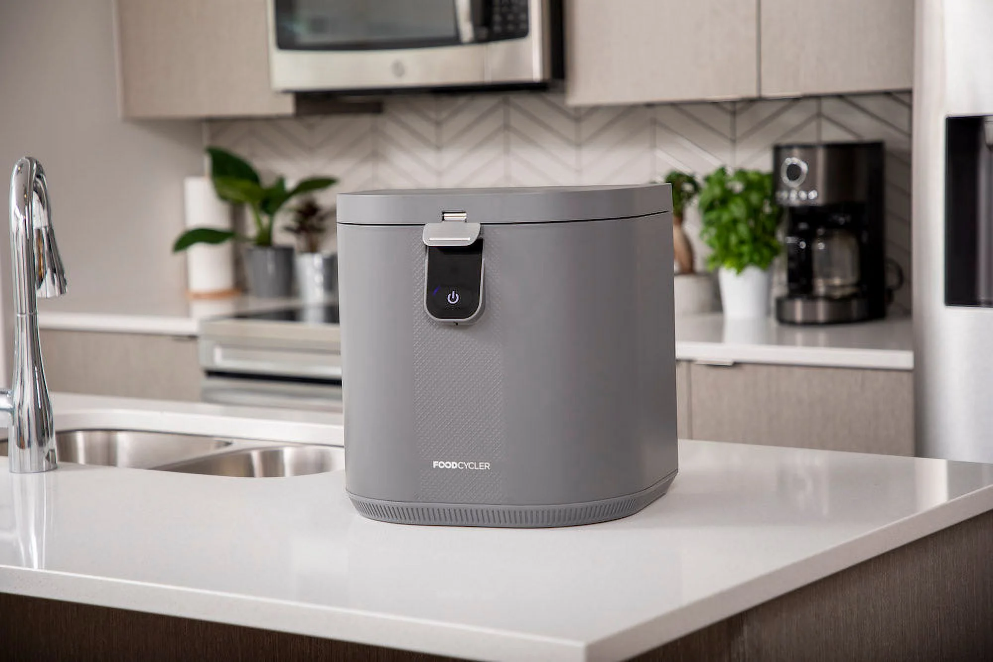 Foodcycler Eco 5 Odorless Indoor Compost Electric Food Waste Disposer 5 L, Gray