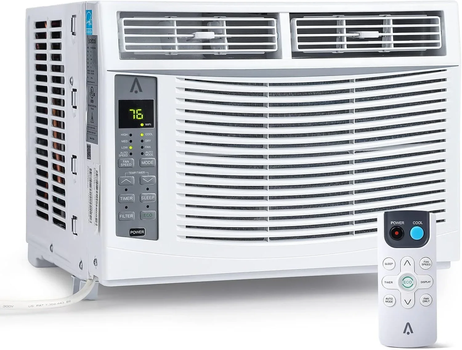 Smart 6000 BTU Window Air Conditioner with WiFi, Window AC Unit with Remote