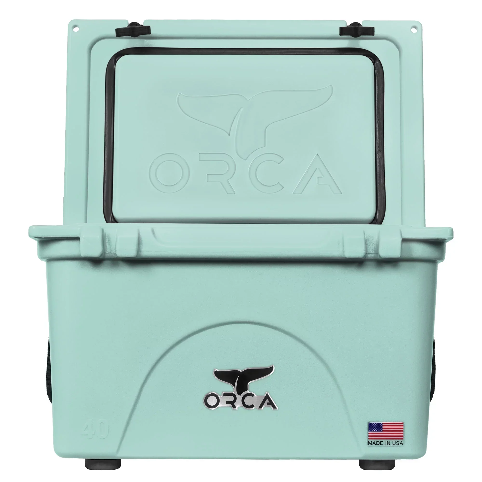 ORCA 40 Quart Hard Cooler Insulated Ice Chest, Seafoam Green