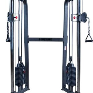 Body-Solid Powerline Functional Trainer Cable Machine, Dual 210 Lb. Weight Stacks - PFT100