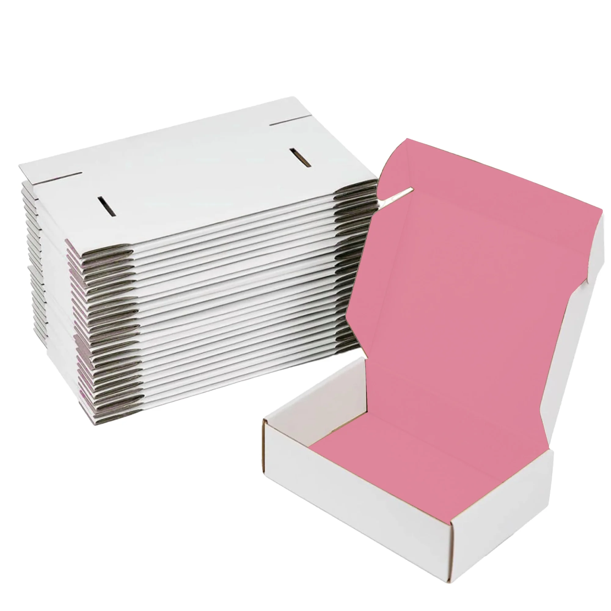 UCANPACK Pink Mailer Boxes 15 x 11 x 2" (Color Inside) - 50 Pack Color Mailer Boxes, 15x11x2 Shipping Boxes - Custom Mailing Boxes Made in USA