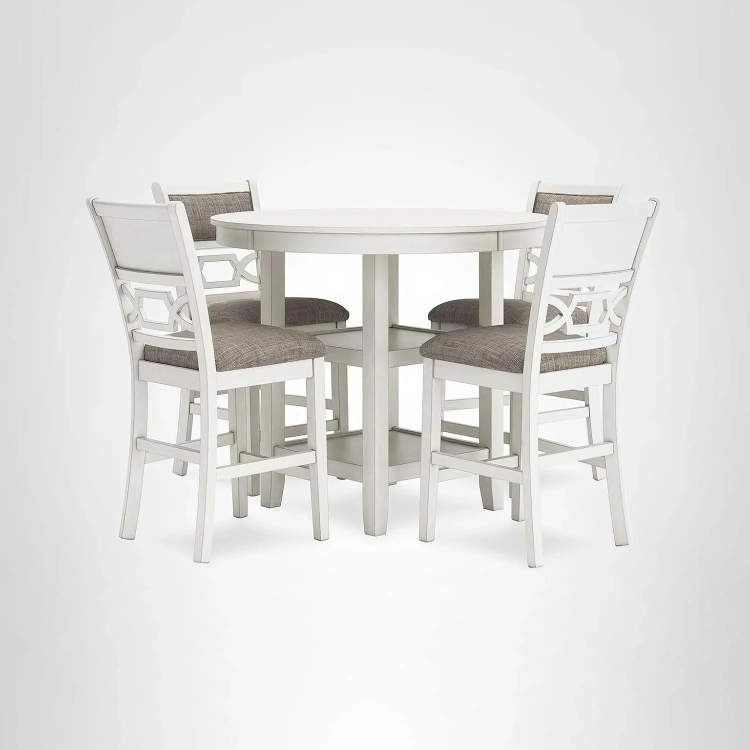 Signature Design by Ashley Bridson 5 Piece Dining Room Set Includes Table 4 Ladderback Barstools