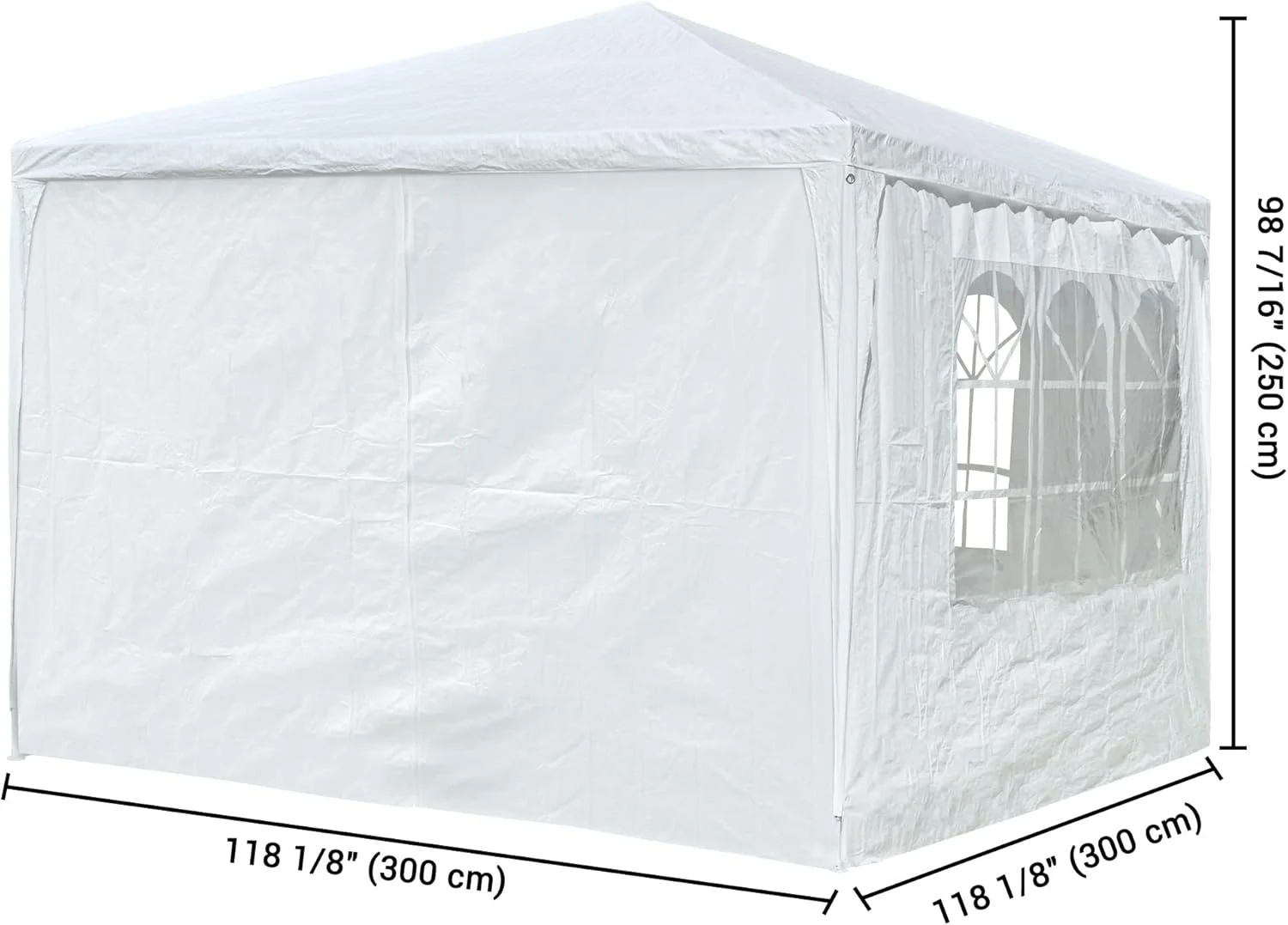 10' x 10' Outdoor Wedding Party Tent 4 Sidewalls, Blue